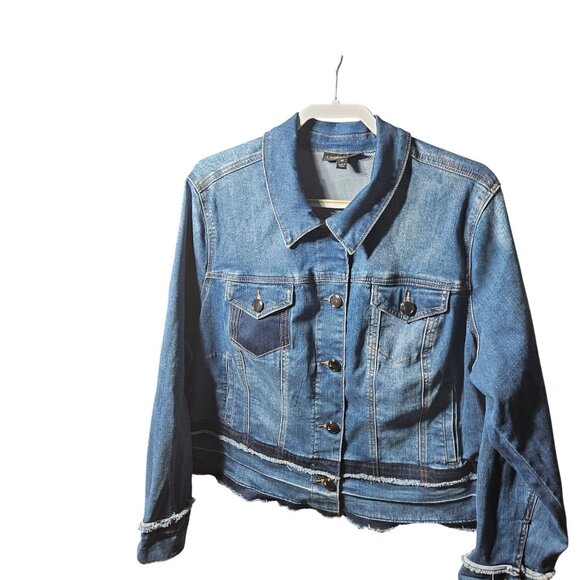 Lane Bryant Jackets & Blazers - Lane Bryant Womens Denim Jacket Size 20 Button Front